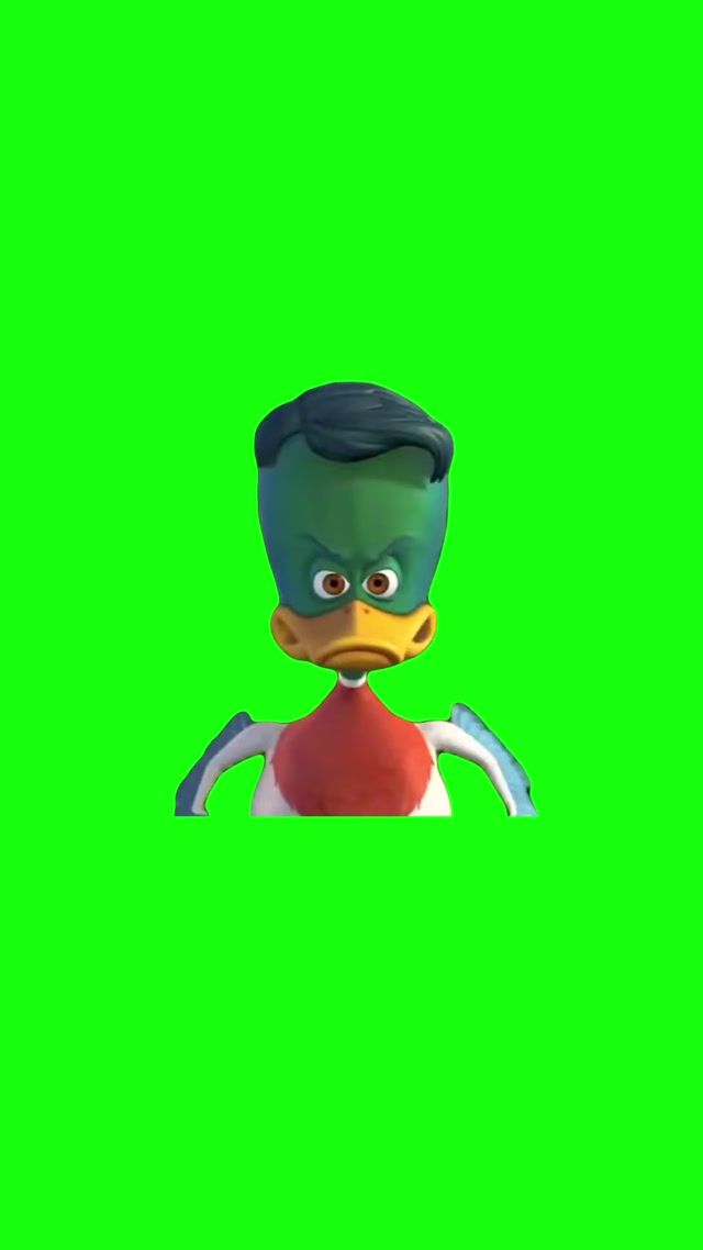 Barnyard Angry Duck meme template blank