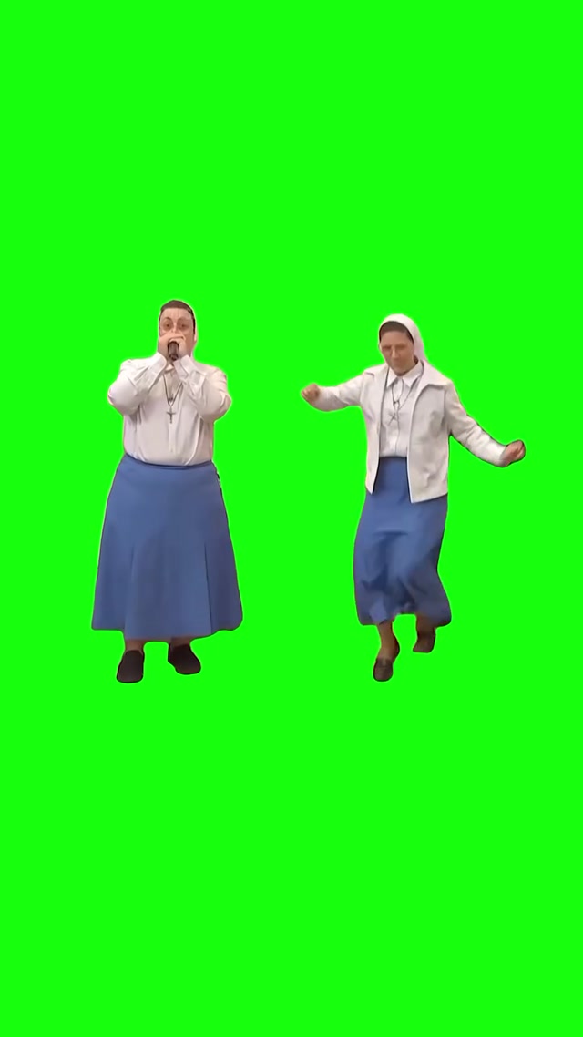 Brazilian Beatbox Nuns meme template blank