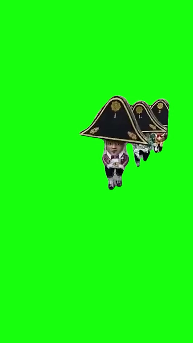 Little Men With Big Hats Marching meme template blank