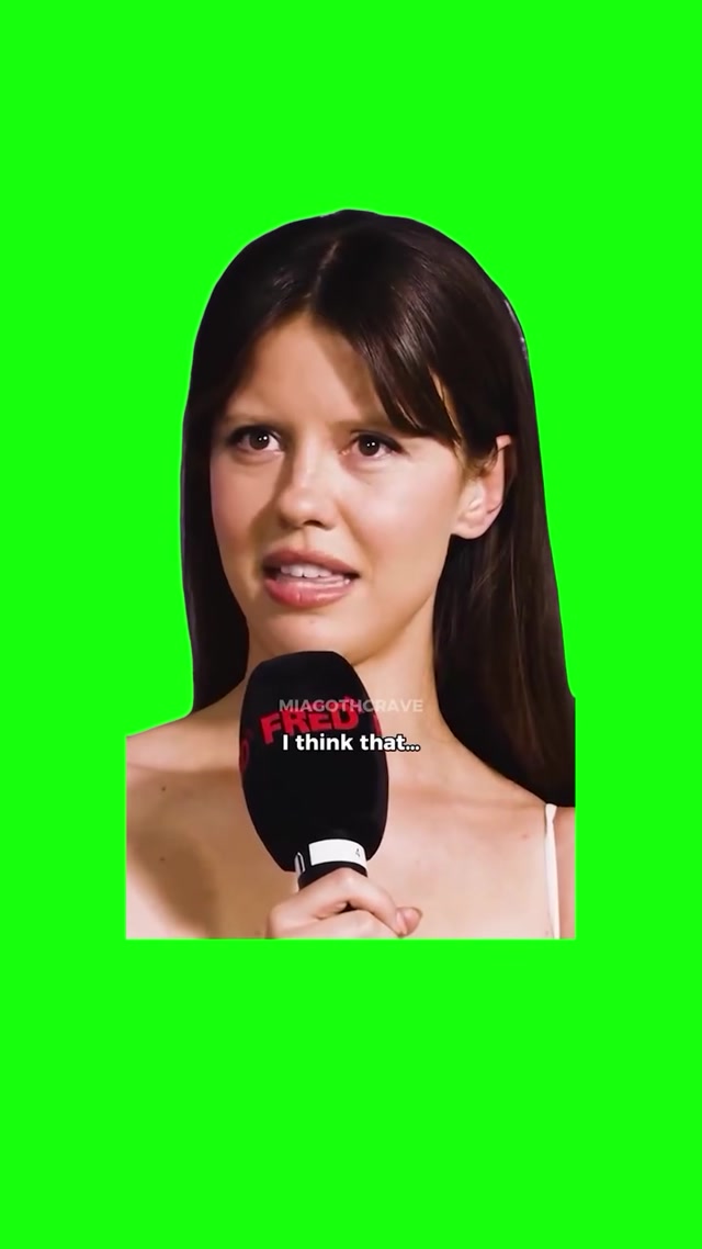 Mia Goth Zoning Out meme template blank