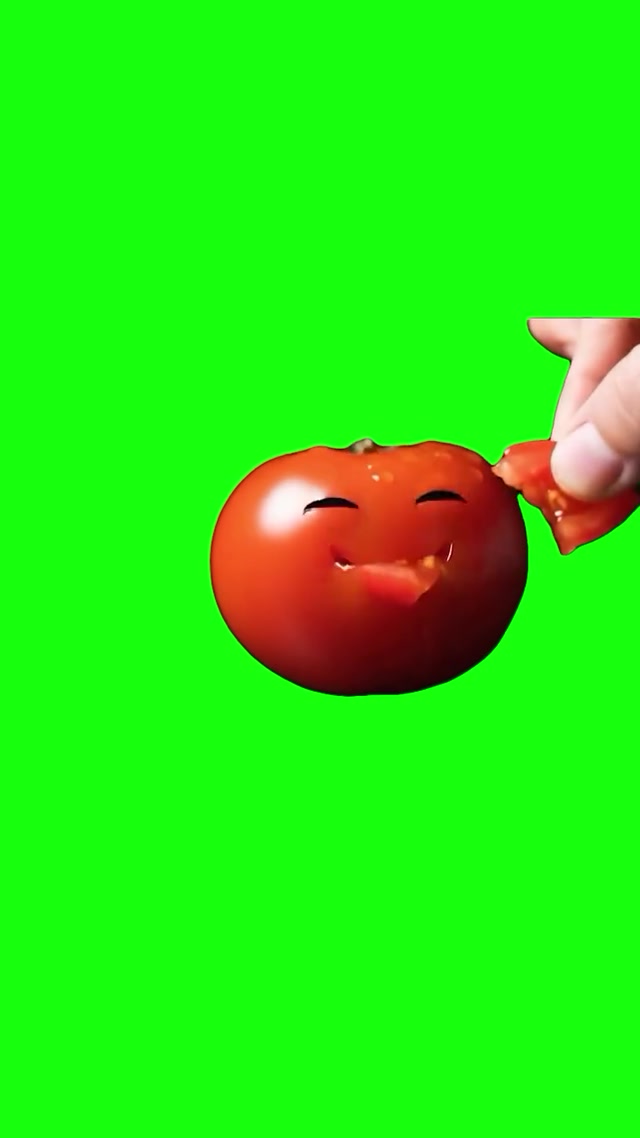 Niche Vegetables Eating Themselves meme template blank