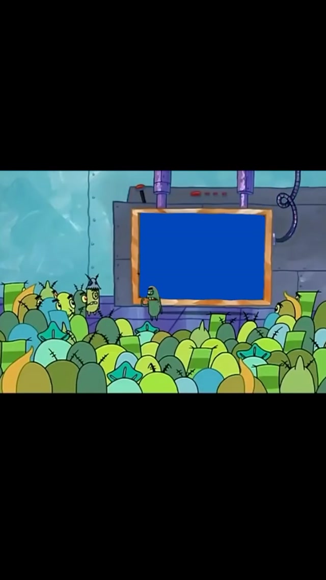 Plankton Screen meme template blank