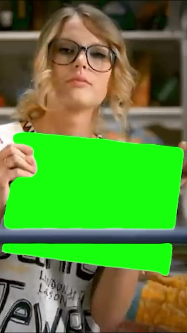Taylor Swift Holding Sign meme template blank