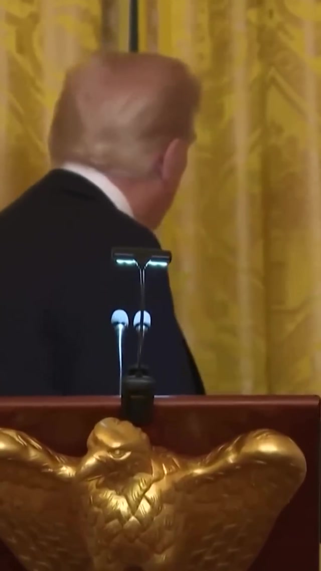 Trump Curtain Reveal meme template blank