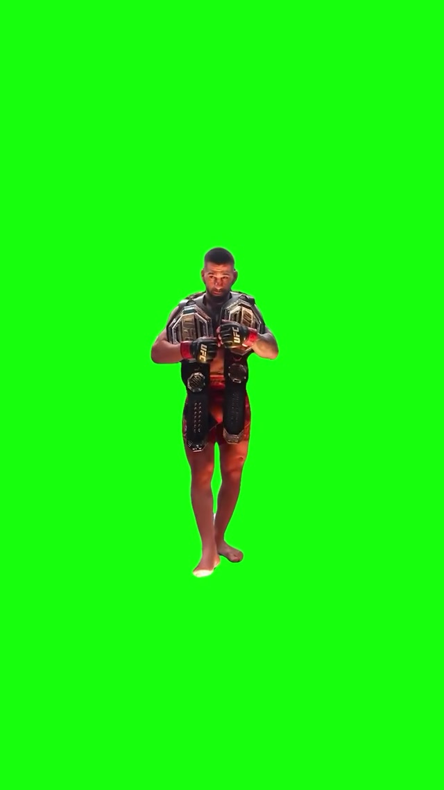 UFC Champion With Belts meme template blank