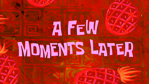 A Few Moments Later meme template variant 2