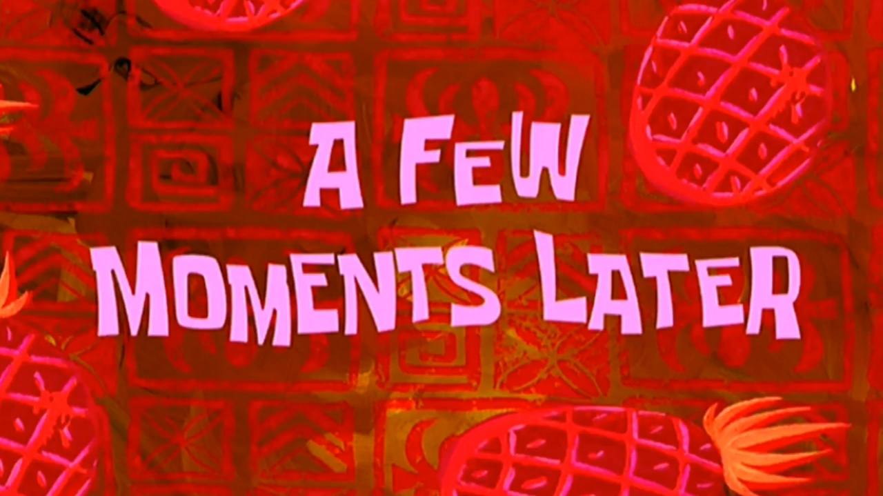 A Few Moments Later meme template blank