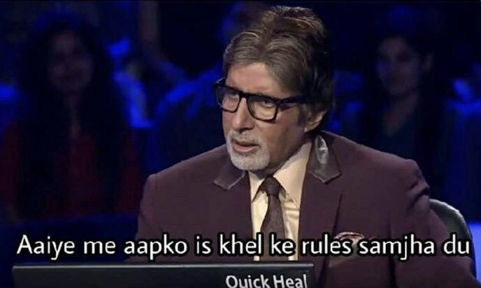 Aaiye Me Aapko Is Khel Ke Rules Samjha Du meme template blank