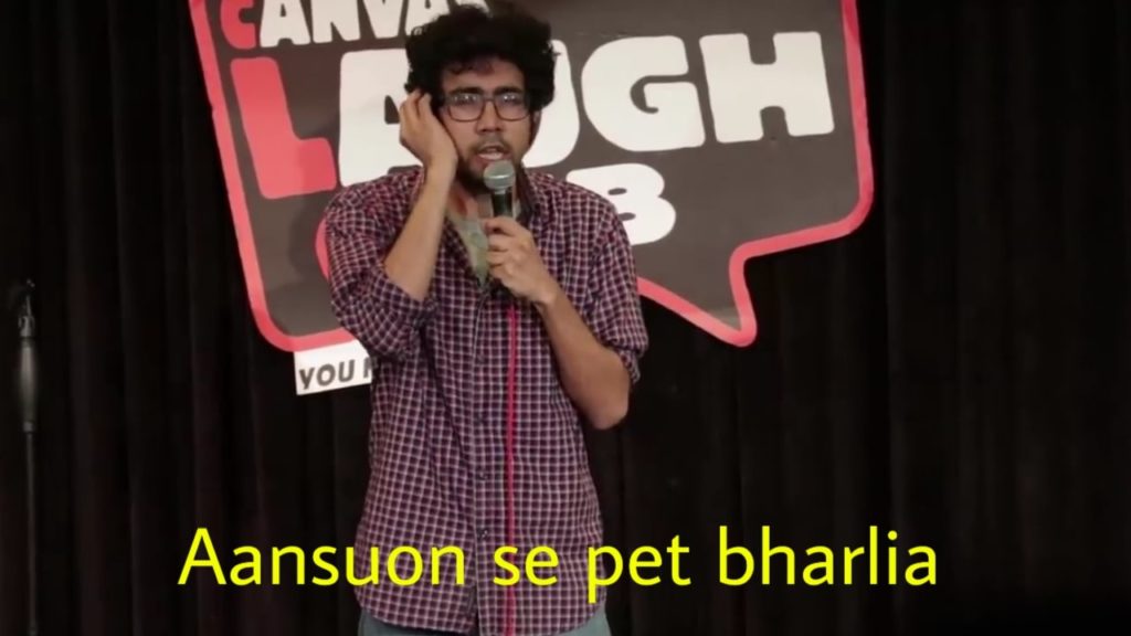Aansuon Se Pet Bharlia meme template blank