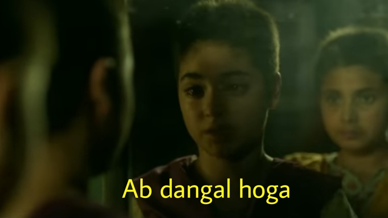 Ab Dangal Hoga meme template blank