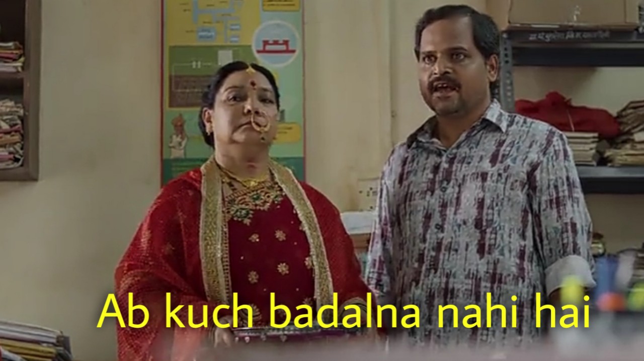 Ab Kuch Badalna Nahi Hai meme template blank