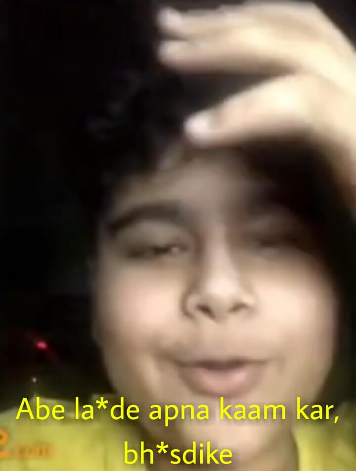 Abe Apna Kaam Kar meme template blank
