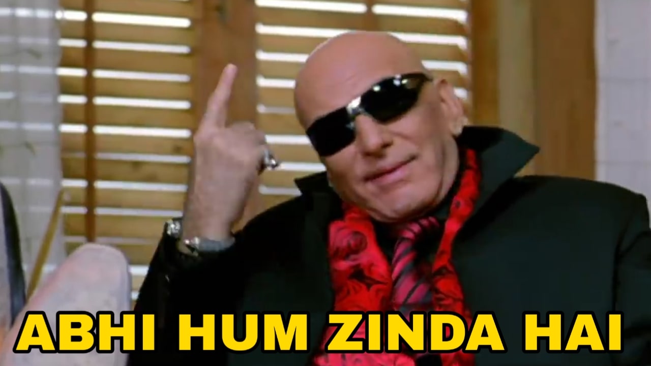 Abhi Hum Zinda Hai meme template blank