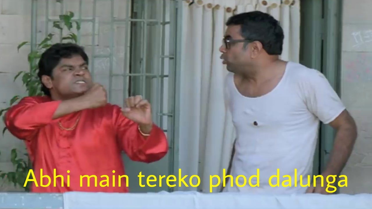 Abhi Main Tereko Phod Dalunga meme template blank