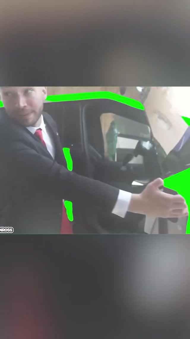 Adin Ross Giving Donald Trump a Car meme template blank