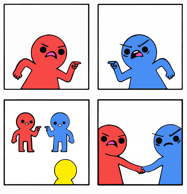 Agree To Disagree meme template blank