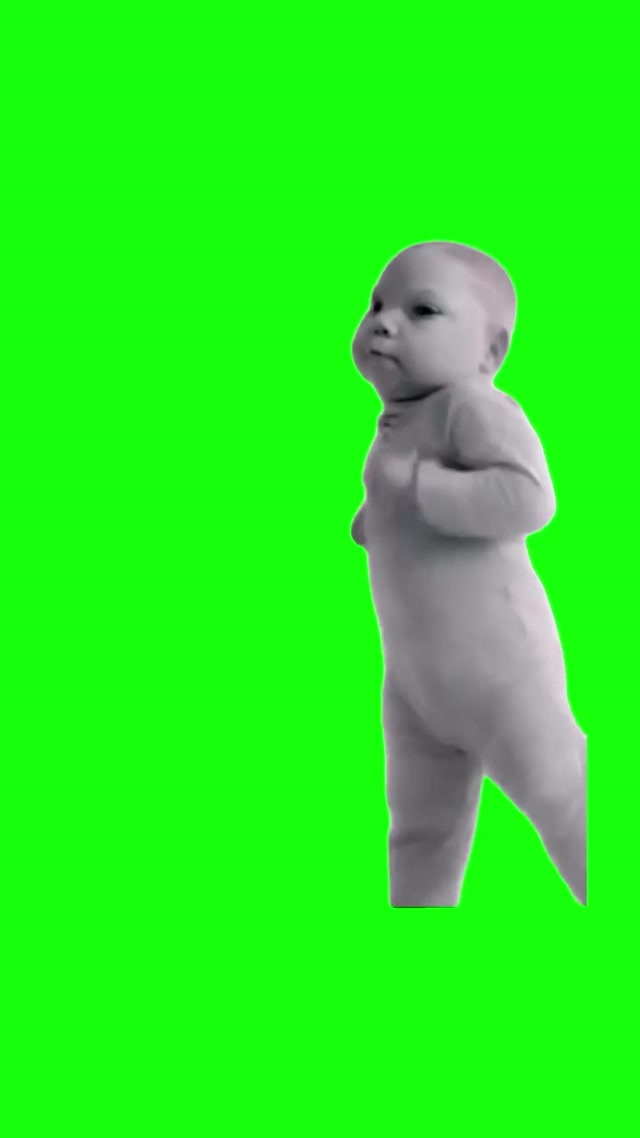 AI Baby Dancing to IT: Welcome to Derry Theme meme template blank