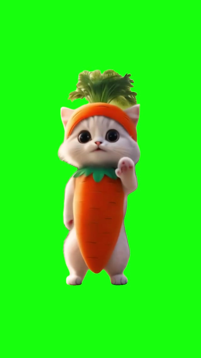 AI Cat Dance meme template blank