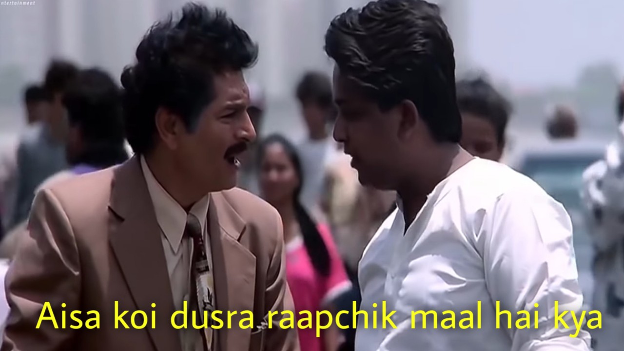 Aisa Koi Dusra Raapchik Maal Hai Kya meme template blank