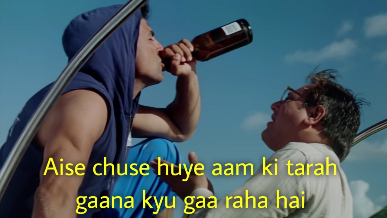 Aise Chuse Huye Aam Ki Tarah Gaana Kyu Gaa Raha Hai meme template blank