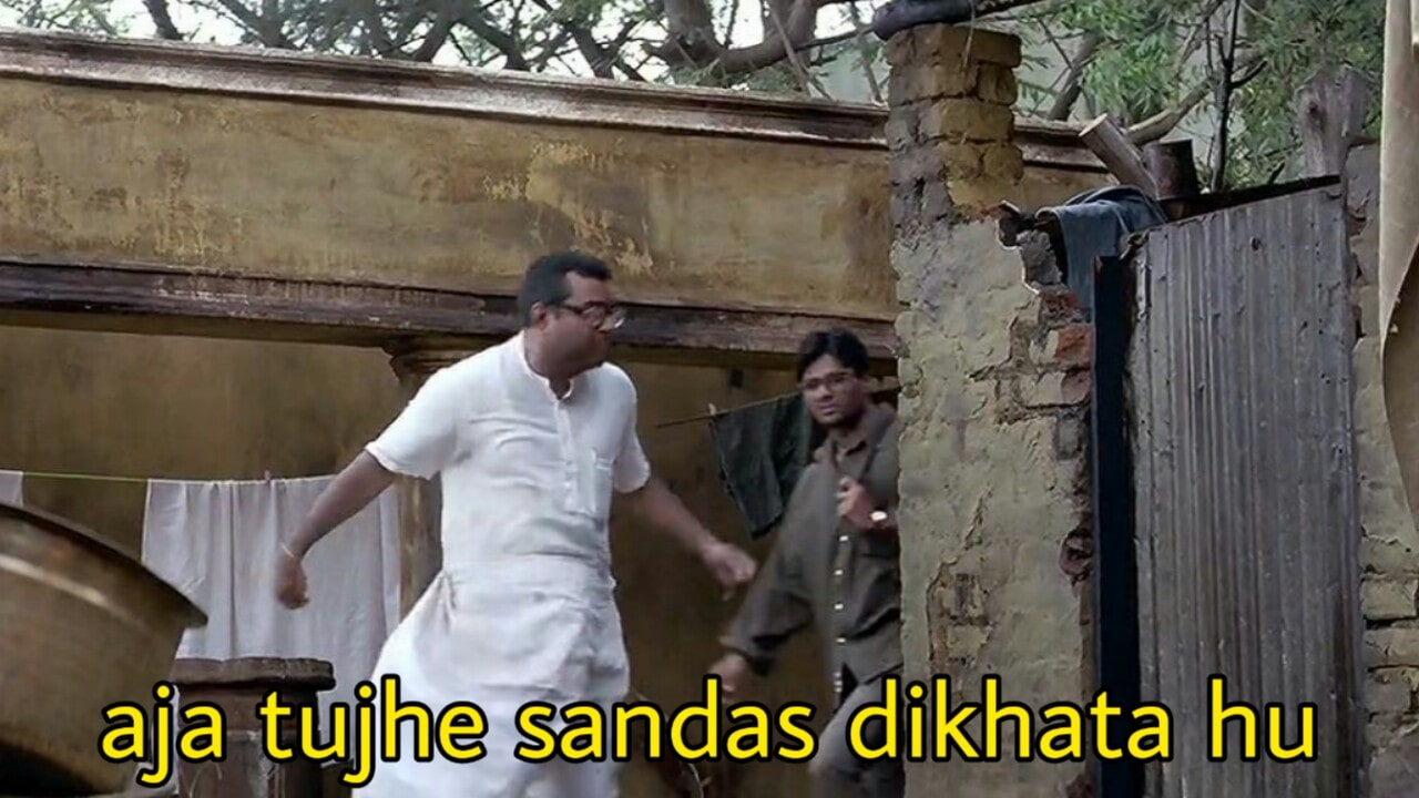 Aja Tujhe Sandas Dikhata Hu meme template blank