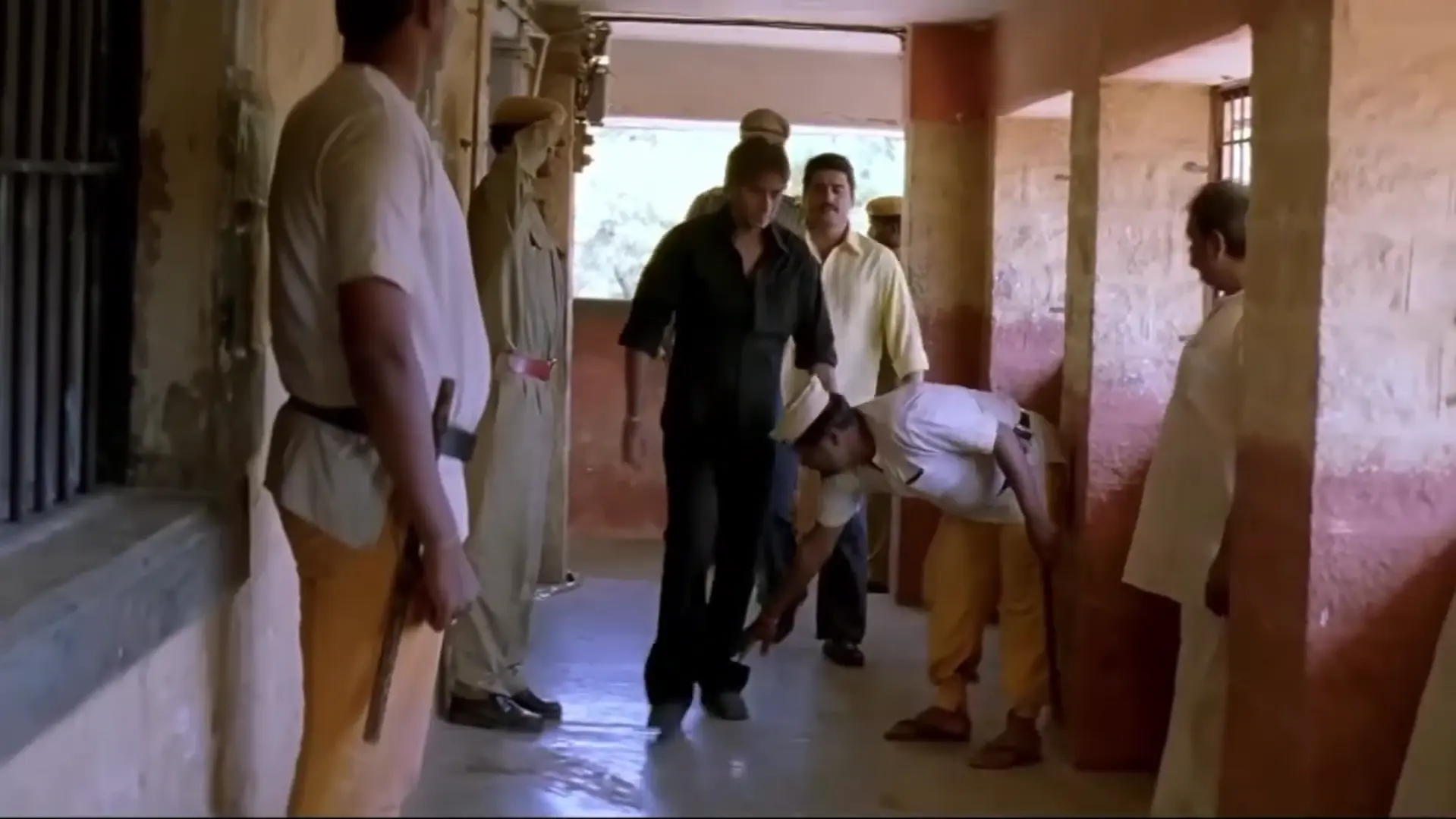 Ajay Devgn’s Prison Walk meme template blank