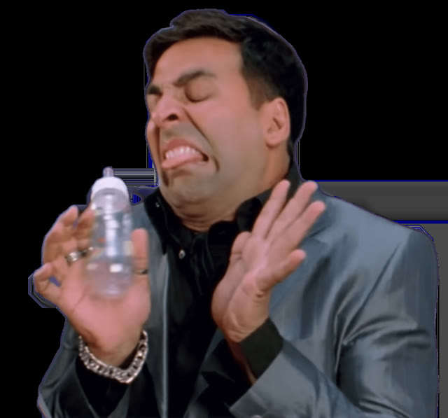 Akshay Kumar Milk Bottle Reaction meme template blank