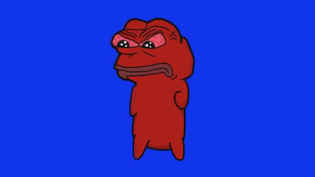 Angry Red Pepe Dance meme template blank