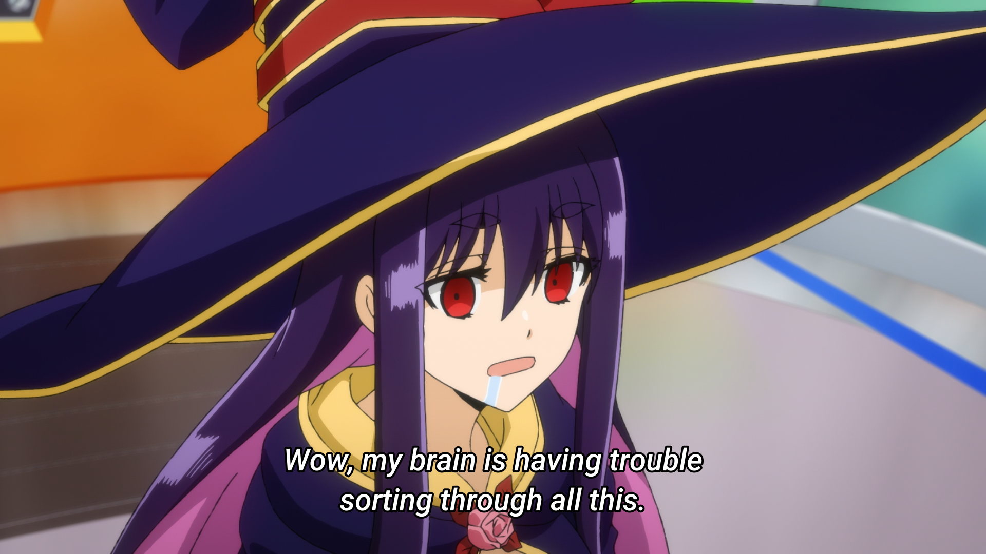 Anime Witch Drooling meme template blank - image format