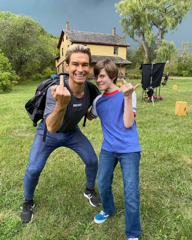Antony Starr and Cameron Crovetti meme template blank