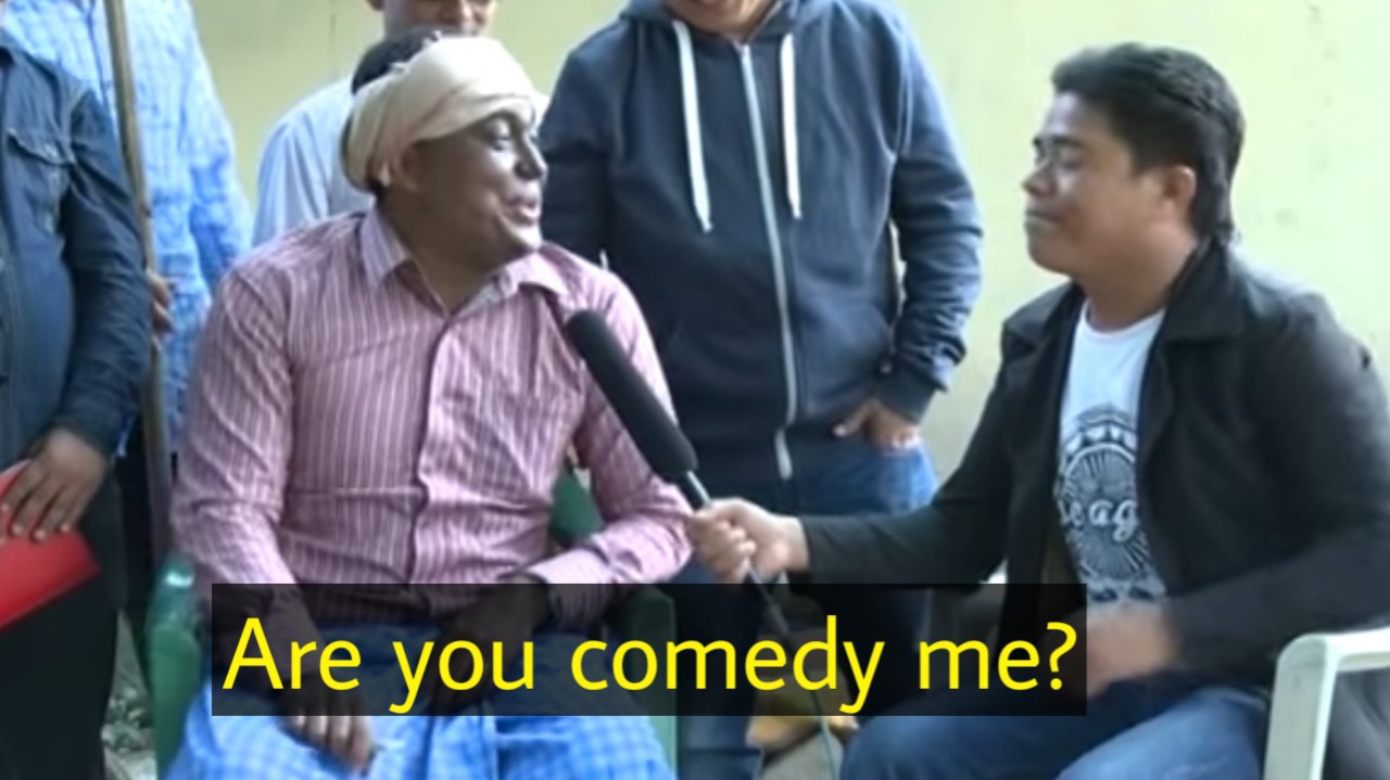 Are You Comedy Me? meme template blank