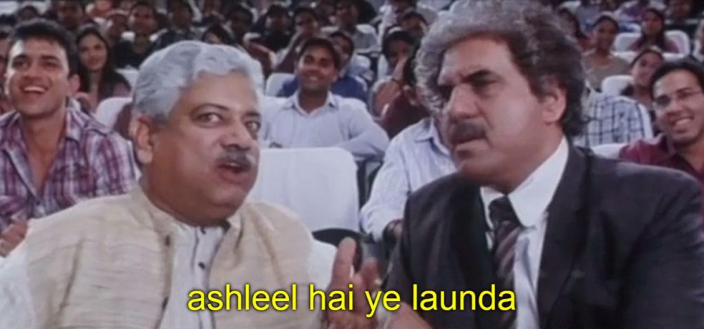 Ashleel Hai Ye Launda meme template blank