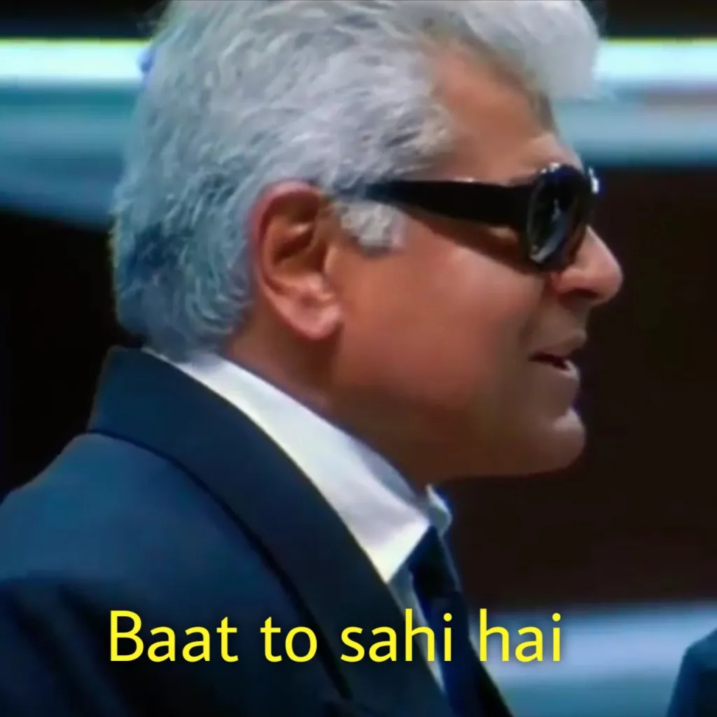 Baat Toh Sahi Hai meme template blank