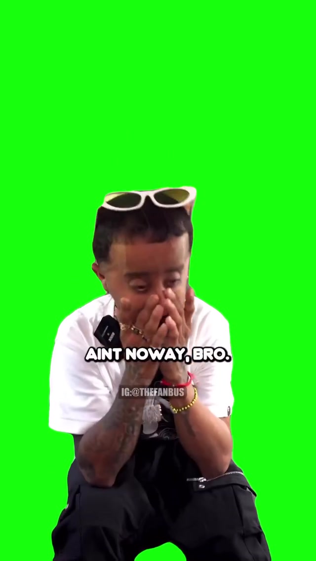 Baby Alien “Ain’t No Way Bro meme template blank