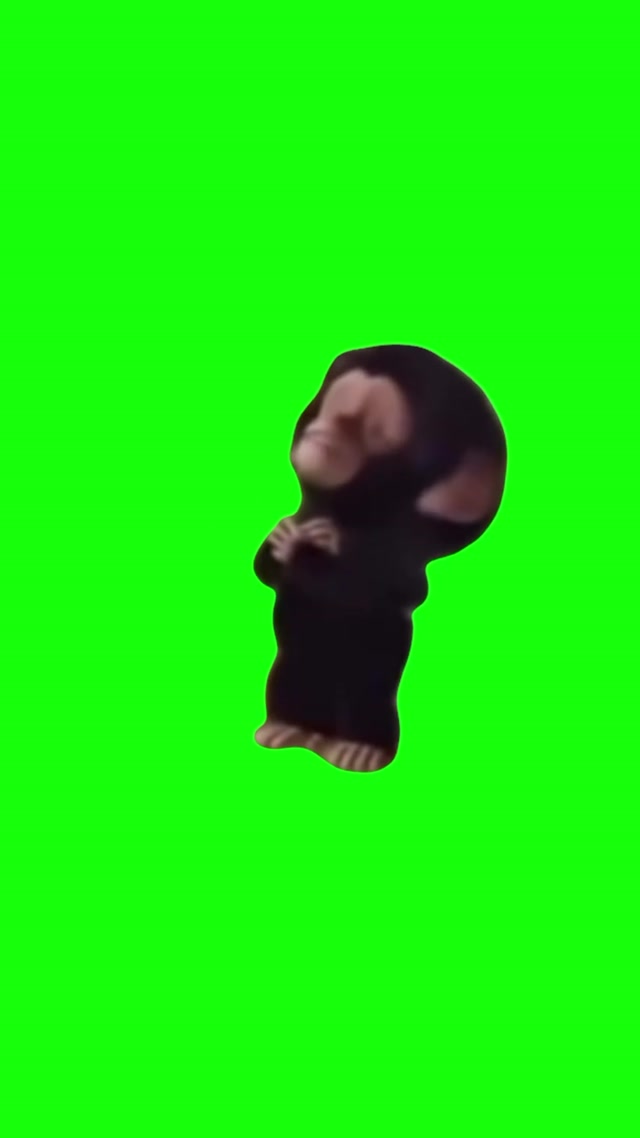 Baby Chimp Singing meme template blank