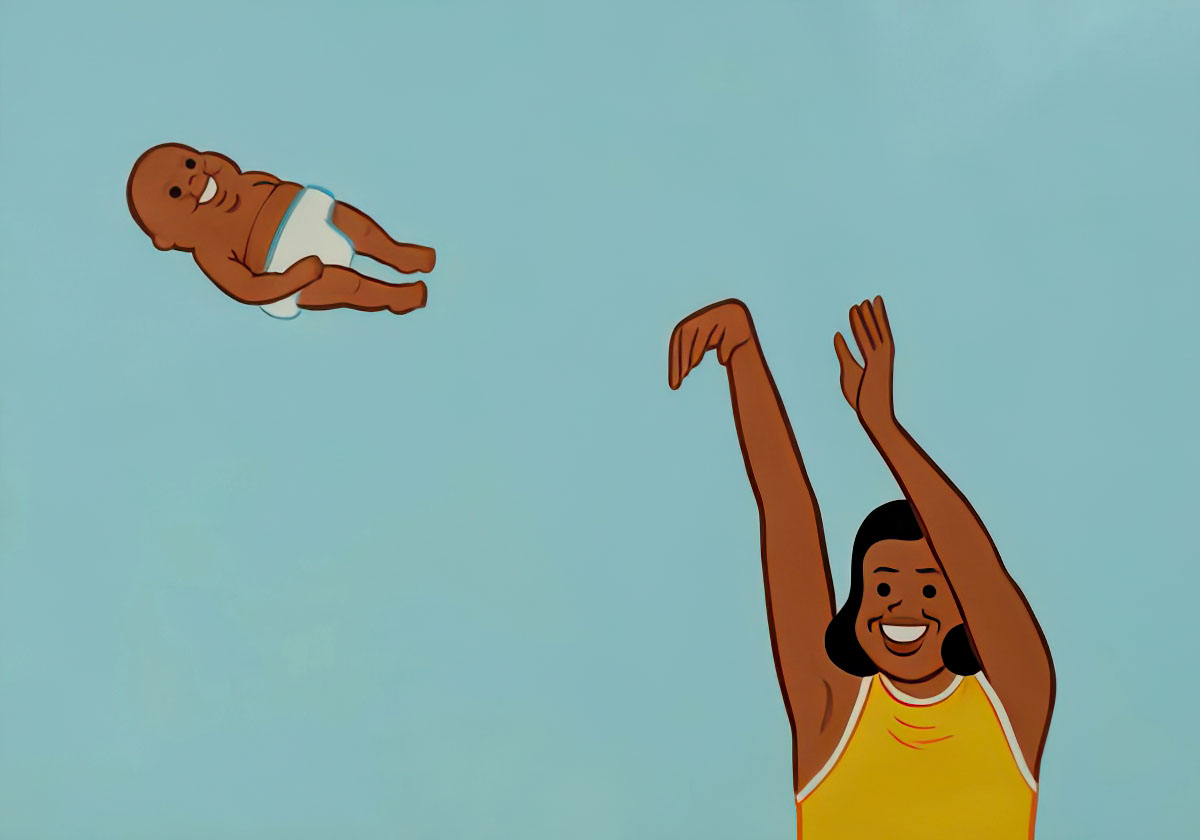 Baby Yeet meme template blank
