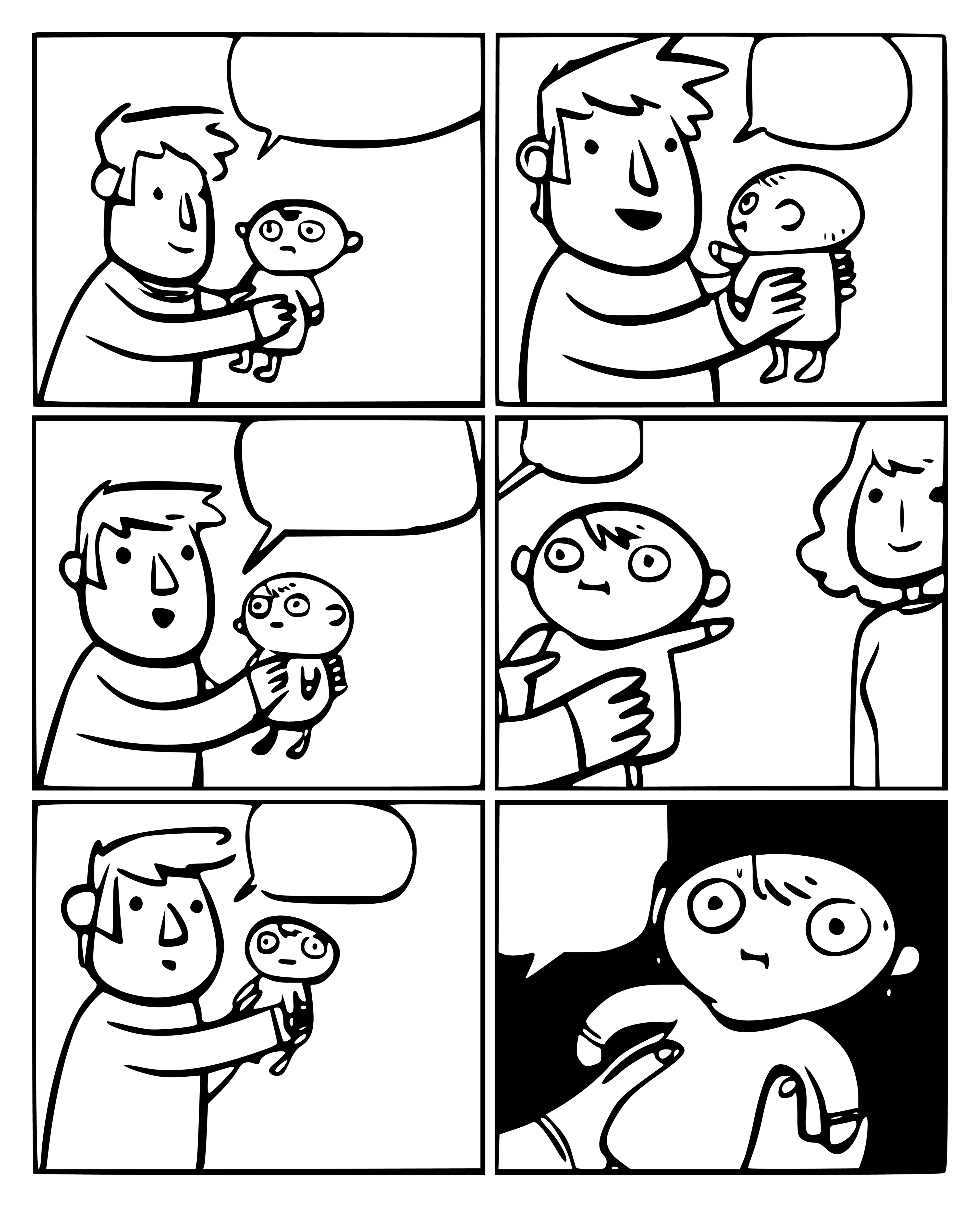 Baby's First Words meme template blank - image format