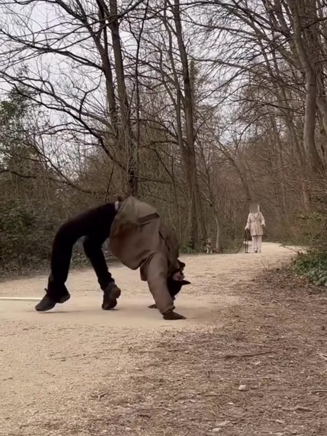 Backbending Exorcist Walk meme template blank
