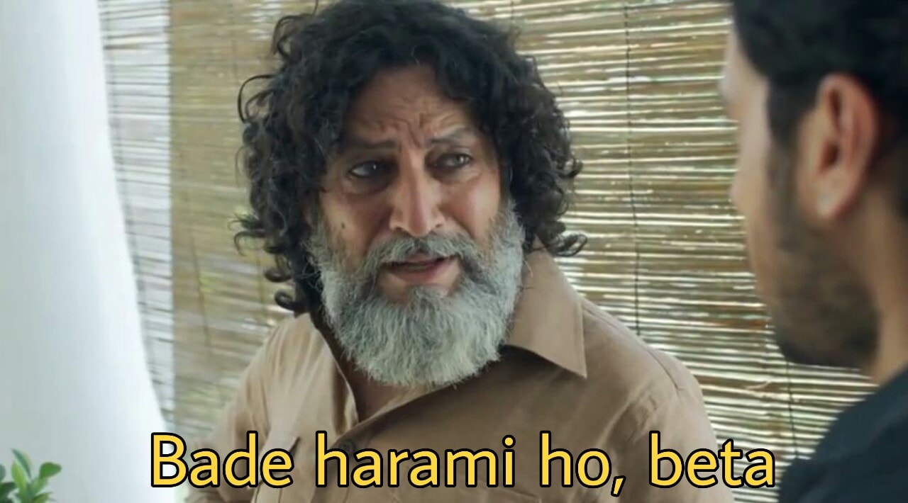 Bade Harami Ho Beta meme template blank