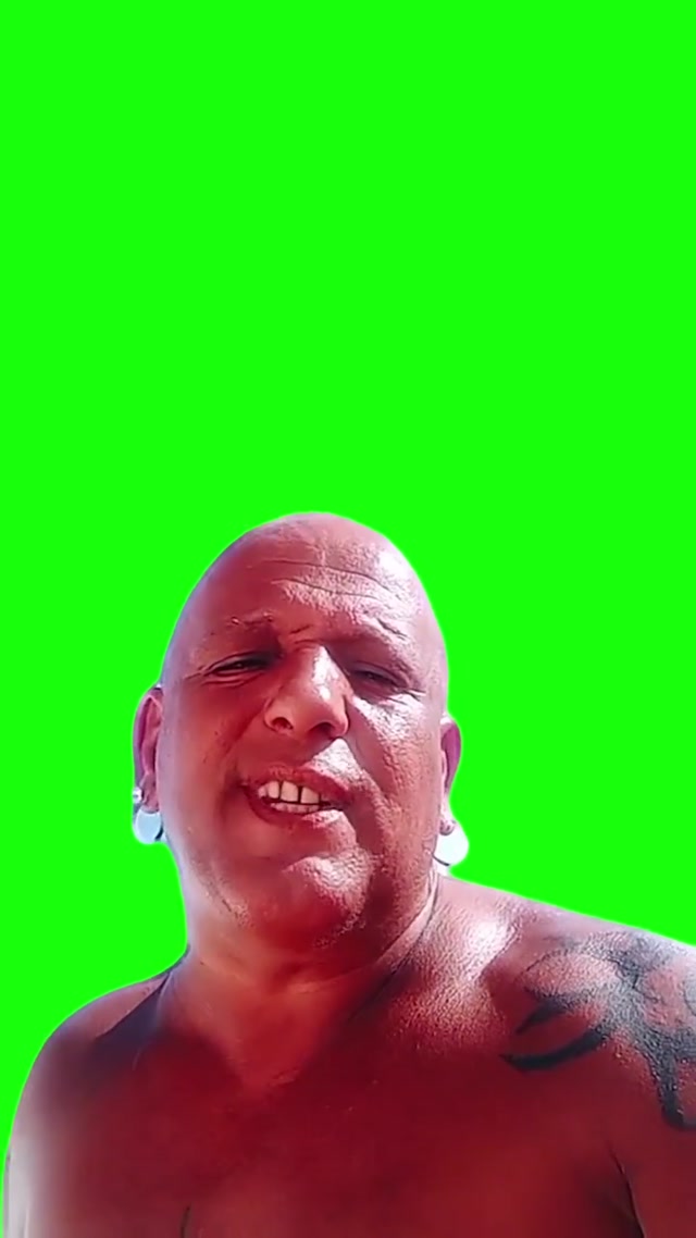 “BARRIO CHAN CHAN” Green Screen meme template blank