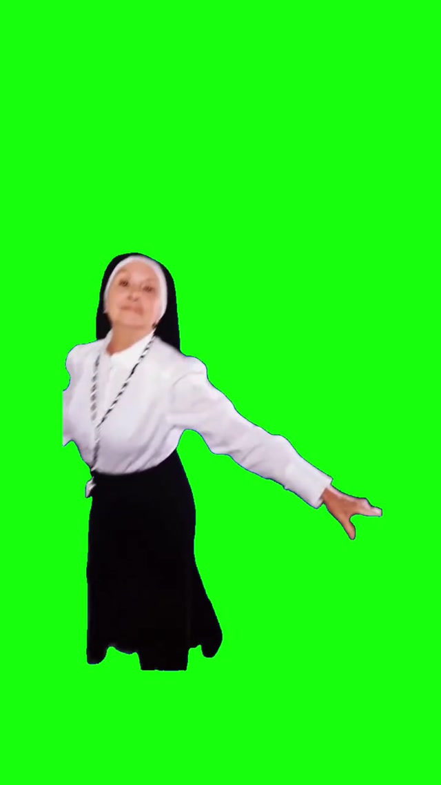 BBL DRIZZY Nun meme template blank