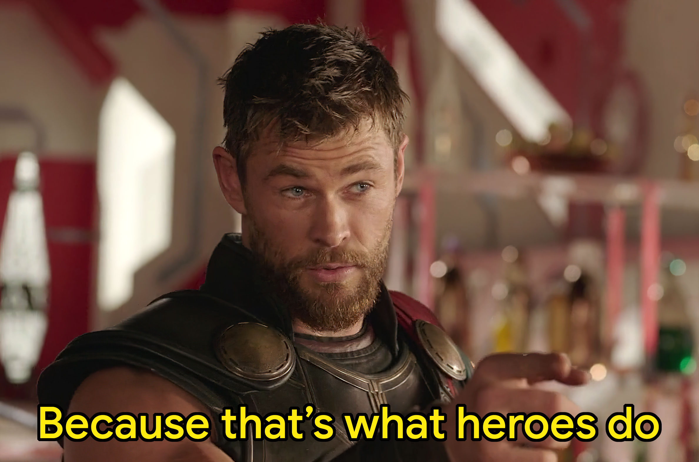 Because That’s What Heroes Do meme template blank - image format