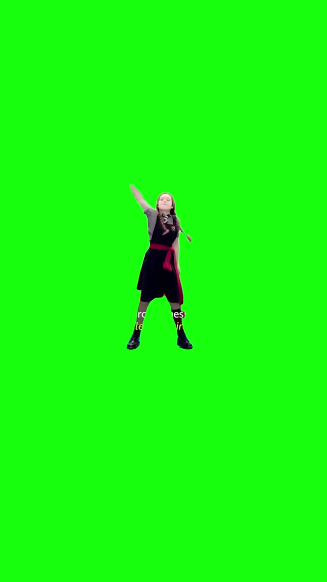 Bella Ramsey “A Percentage Is Circle Line Circle” Green Screen meme template blank