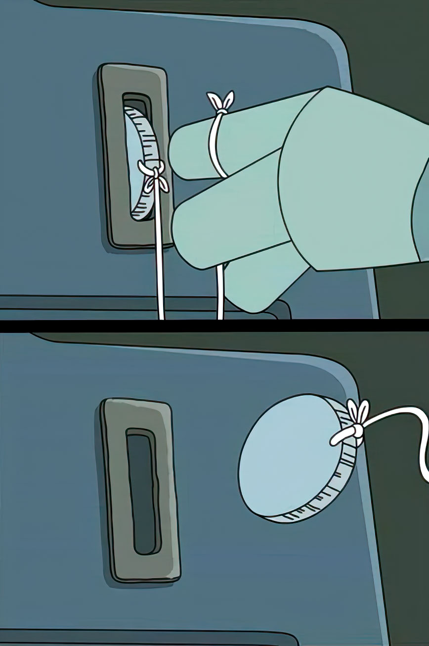 Bender Coin on a String meme template blank