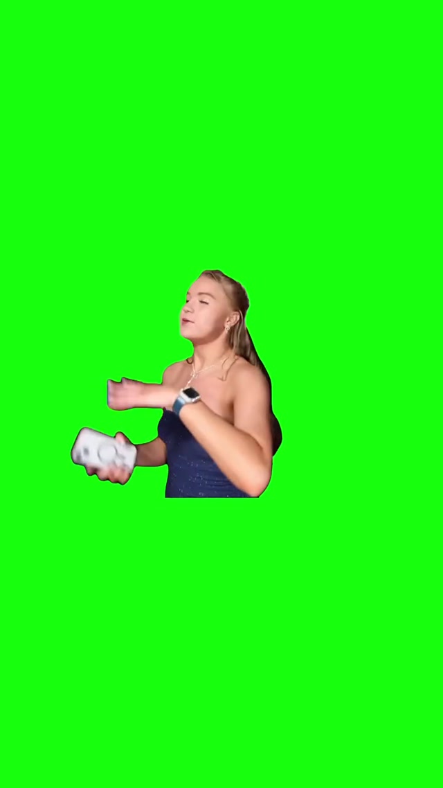 Blue Dress Girl Not Like Us meme template blank