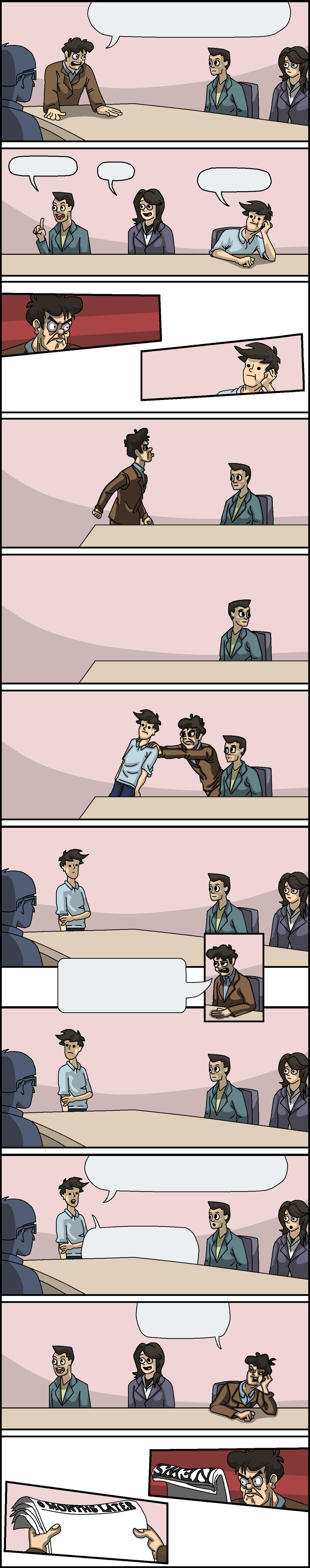 Boardroom Suggestion Extended meme template blank - image format