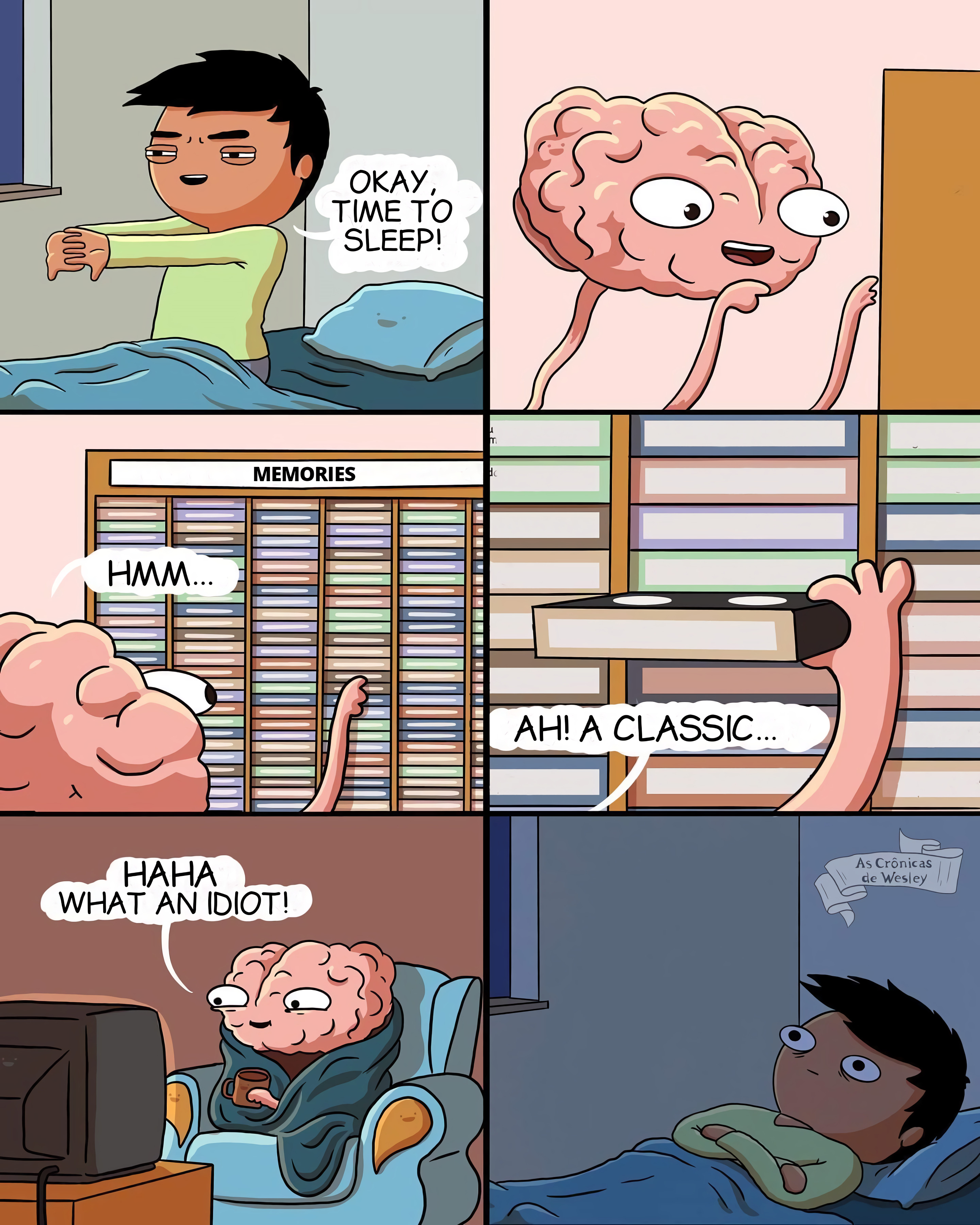 Brain’s Midnight VHS meme template blank - image format