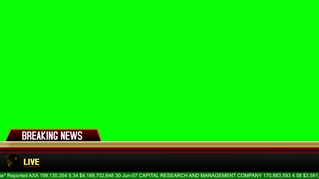 Breaking News Lower Third meme template blank
