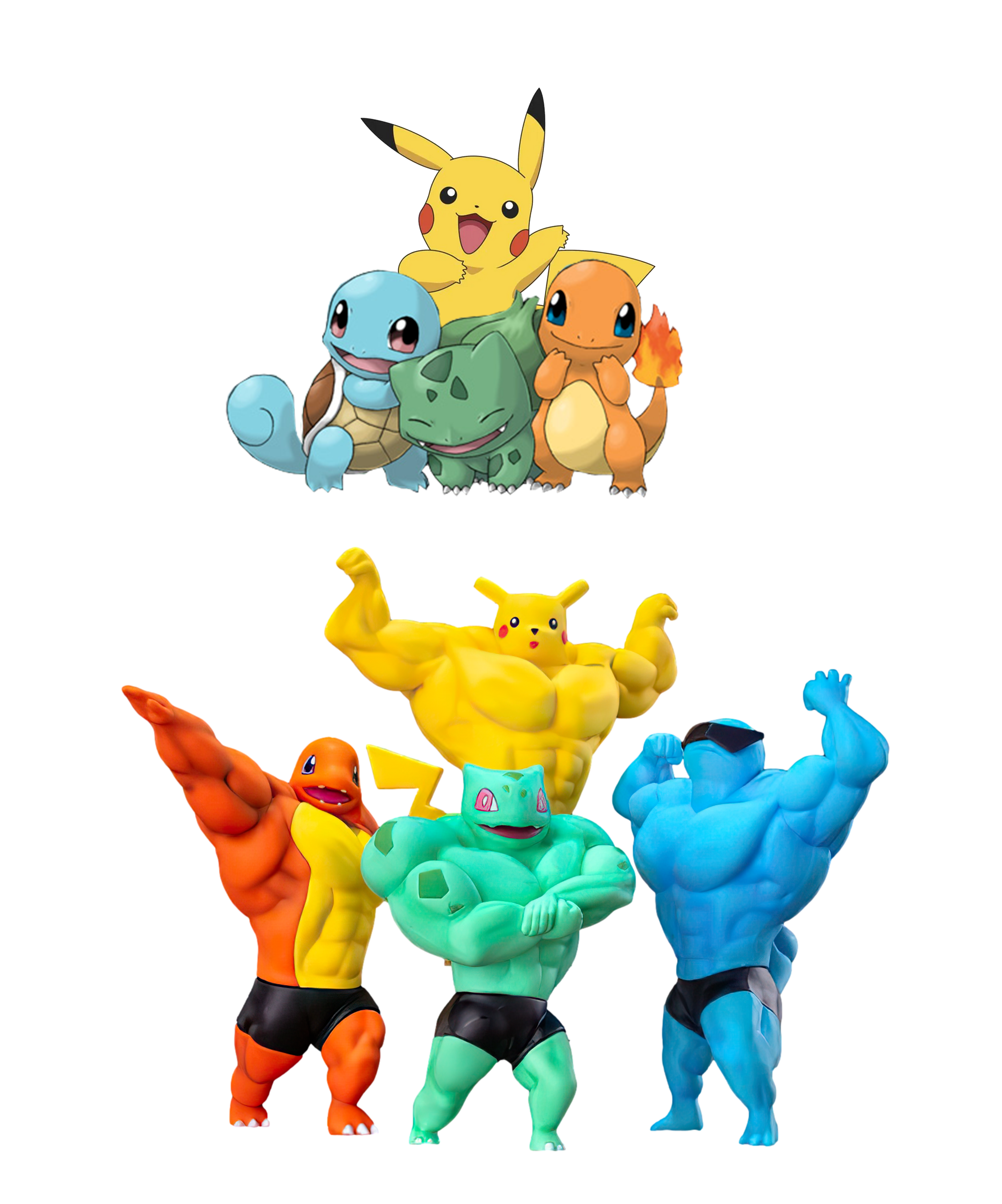 Buff Pokémon meme template blank - image format