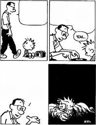Calvin’s Dad Explains meme template blank